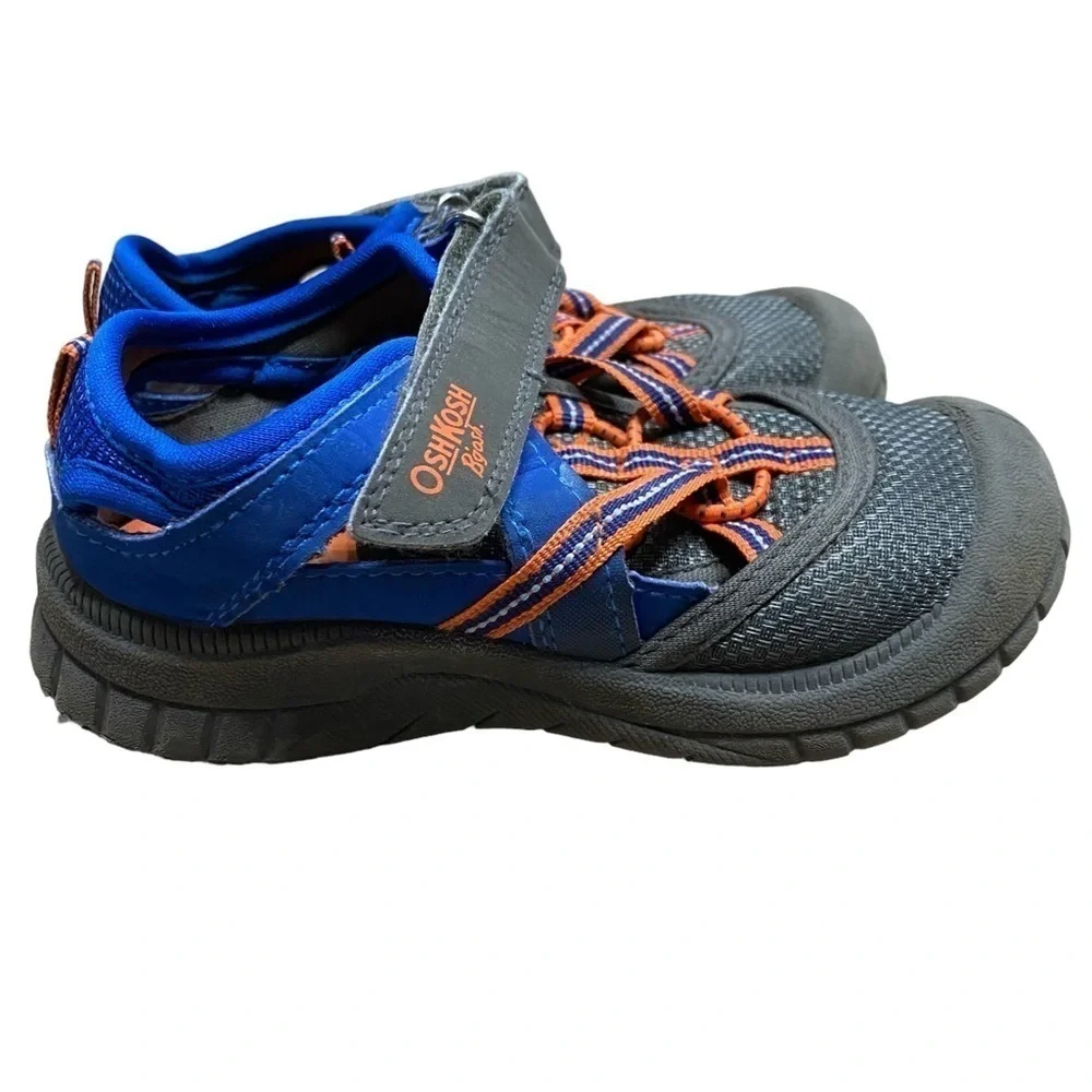 Oshkosh B’gosh Blue Orange Closed Toe Water Shoes Size 9
